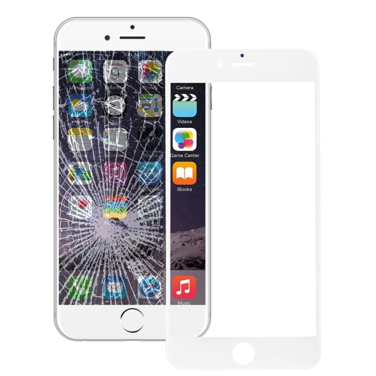 เลนส์กระจกด้านนอกหน้าจอด้านหน้าพร้อมกรอบหน้าจอ LCD ด้านหน้าและกาวใส OCA สำหรับ iPhone 6 Plus, For iPhone 6 Plus (Frame+OCA)