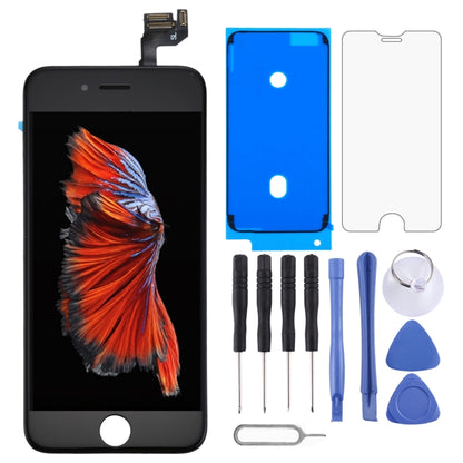หน้าจอ LCD และชุดประกอบ Digitizer พร้อมกล้องหน้าสำหรับ iPhone 6s, 4 in 1 for i6s with Camera Black