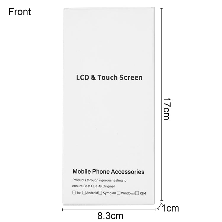 50 ชิ้นกระดาษแข็งบรรจุภัณฑ์กล่องสีขาวสำหรับ iPhone 6s และ 6 หน้าจอ LCD และชุดประกอบ Digitizer เต็ม, 6s & 6 Packing Box