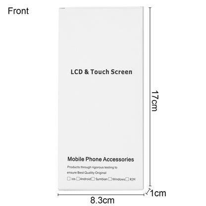 50 ชิ้นกระดาษแข็งบรรจุภัณฑ์กล่องสีขาวสำหรับ iPhone 6s และ 6 หน้าจอ LCD และชุดประกอบ Digitizer เต็ม, 6s & 6 Packing Box