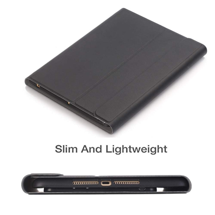 คีย์บอร์ด Bluetooth แบบถอดได้ + เคสแท็บเล็ตหนังพลิกแนวนอนพร้อมตัวยึดและที่ใส่ดินสอสำหรับ iPad Pro 9.7 นิ้ว, iPad Air, iPad Air 2, iPad 9.7 นิ้ว (2017), iPad 9.7 นิ้ว (2018), A07B Black, A07B Gold, A07B Blue, A07B Rose Gold