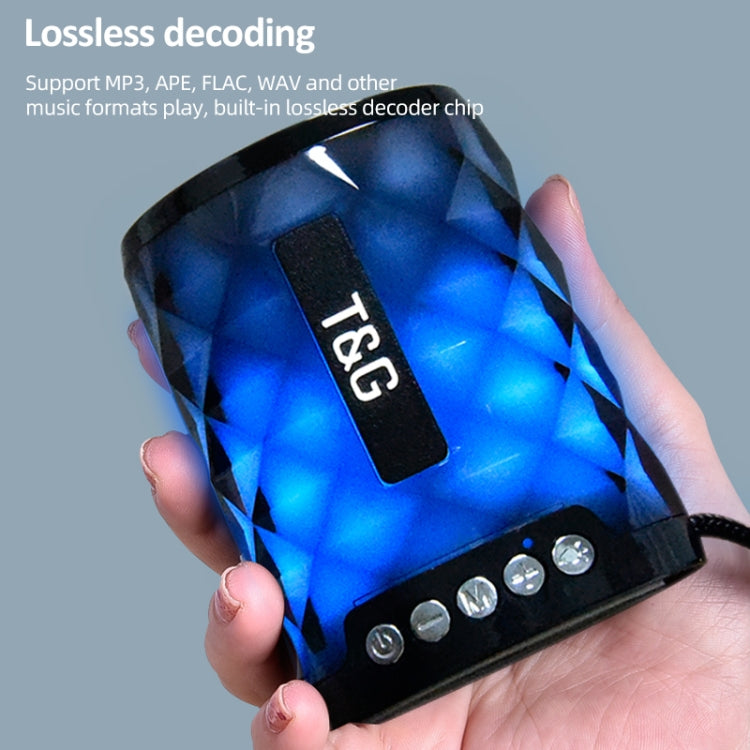 T&G TG155 Bluetooth 4.2 ลำโพงบลูทูธไร้สายแบบพกพาขนาดเล็กพร้อมไฟสีสันสดใส