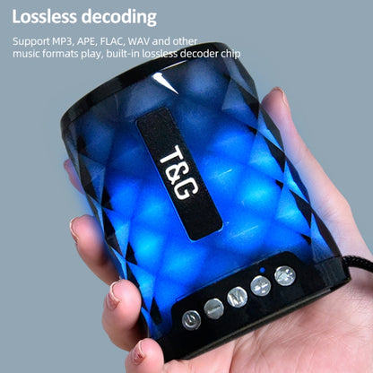 T&G TG155 Bluetooth 4.2 ลำโพงบลูทูธไร้สายแบบพกพาขนาดเล็กพร้อมไฟสีสันสดใส