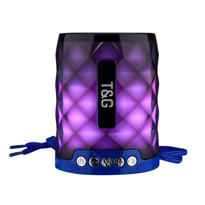 T&G TG155 Bluetooth 4.2 ลำโพงบลูทูธไร้สายแบบพกพาขนาดเล็กพร้อมไฟสีสันสดใส