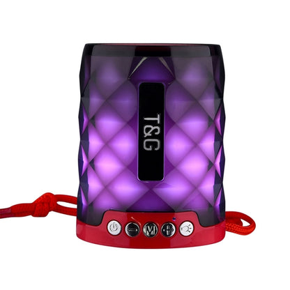 T&G TG155 Bluetooth 4.2 ลำโพงบลูทูธไร้สายแบบพกพาขนาดเล็กพร้อมไฟสีสันสดใส