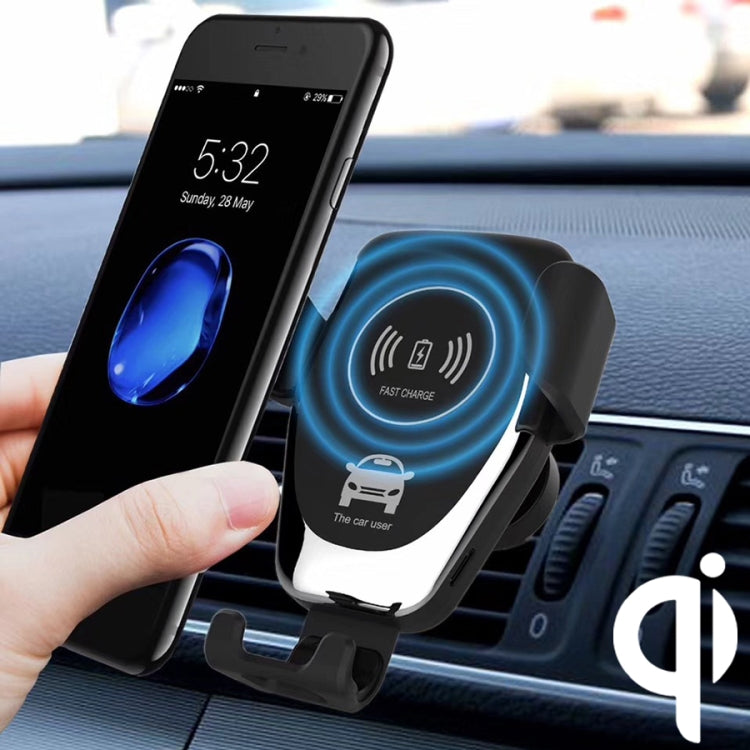 C6 แรงโน้มถ่วง Induction รถ Qi เครื่องชาร์จไร้สาย Fast CHARGING ที่วางโทรศัพท์ Vent Air