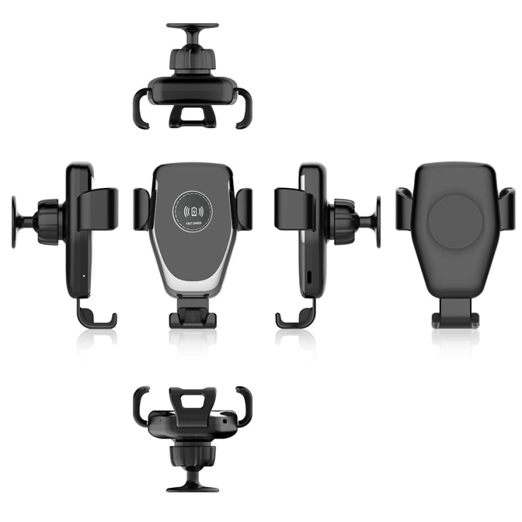 C6 แรงโน้มถ่วง Induction รถ Qi เครื่องชาร์จไร้สาย Fast CHARGING ที่วางโทรศัพท์ Vent Air