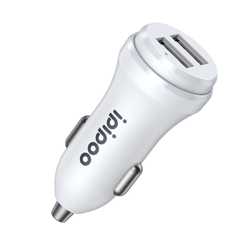 ipipoo XP-1 Dual USB Car Fast Charger เครื่องชาร์จพร้อมสาย Android, XP-1 (White)