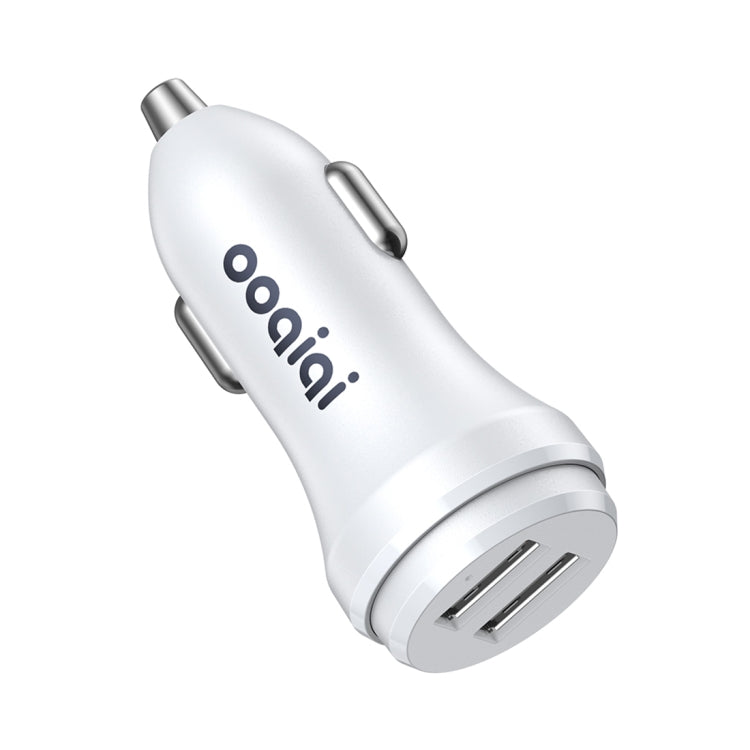ipipoo XP-1 Dual USB Car Fast Charger เครื่องชาร์จพร้อมสาย Android, XP-1 (White)