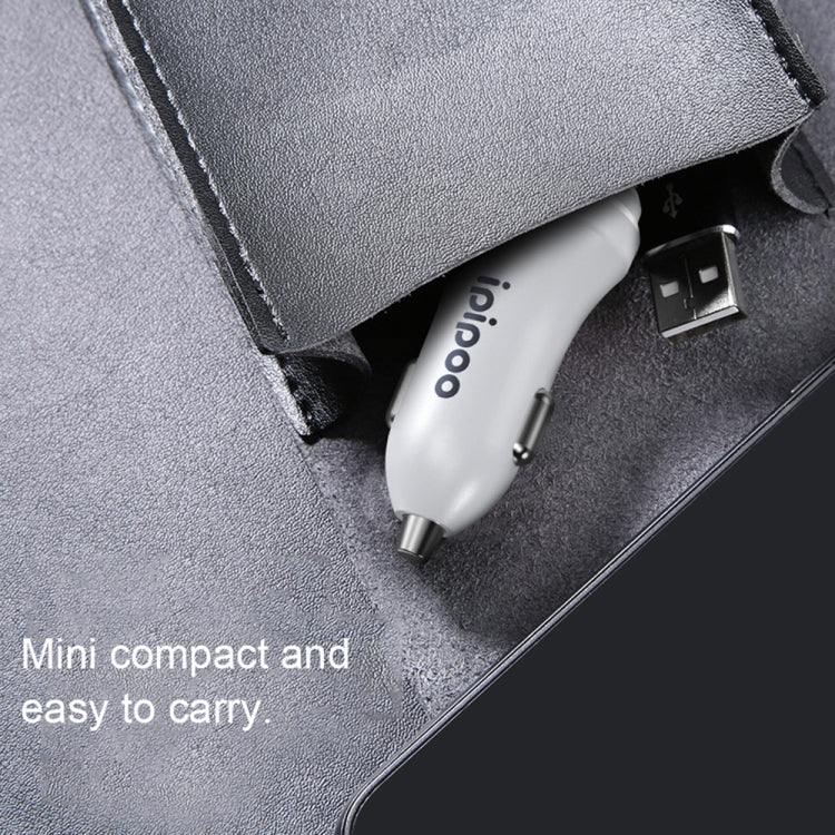 ipipoo XP-1 Dual USB Car Fast Charger เครื่องชาร์จพร้อมสาย Android, XP-1 (White)