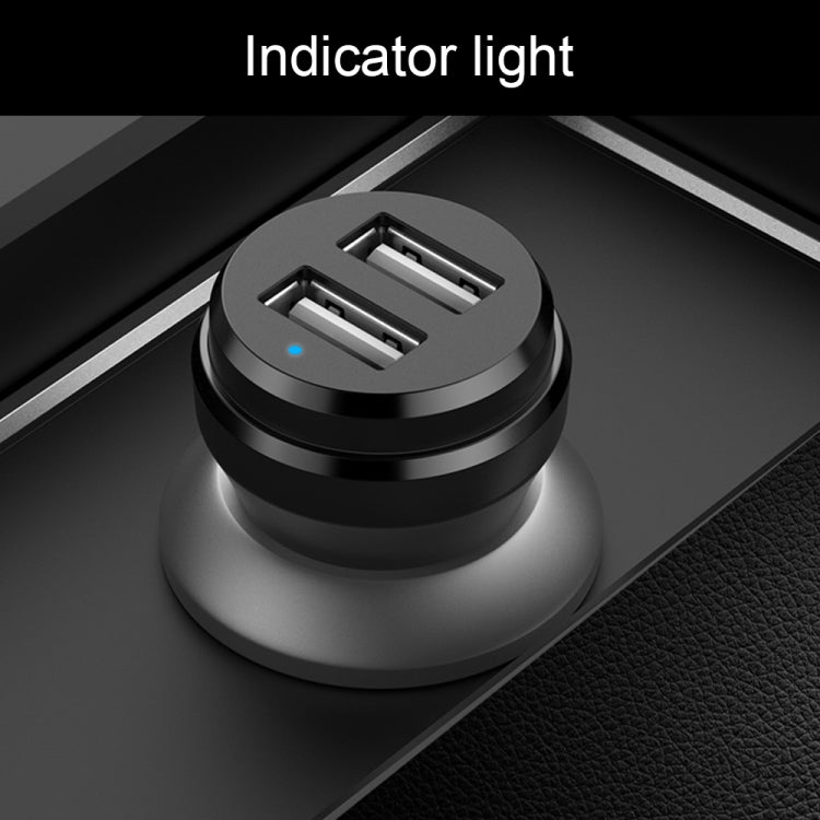 ipipoo XP-1 Dual USB Car Fast Charger เครื่องชาร์จพร้อมสาย Android, XP-1 (White)