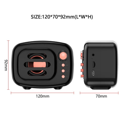 B11 Bluetooth 5.0 ลำโพง Bluetooth ไร้สายสไตล์ย้อนยุครองรับการโทรแบบแฮนด์ฟรีและการ์ด TF 32GB และแจ็คเสียง 3.5 มม.