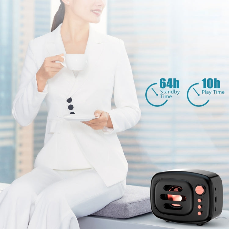 B11 Bluetooth 5.0 ลำโพง Bluetooth ไร้สายสไตล์ย้อนยุครองรับการโทรแบบแฮนด์ฟรีและการ์ด TF 32GB และแจ็คเสียง 3.5 มม.