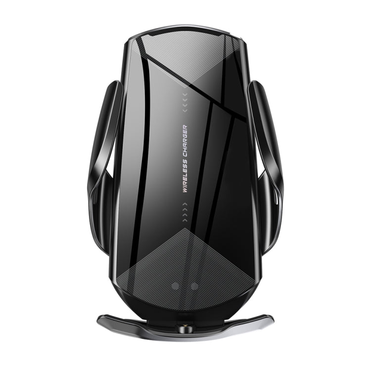 Q2 15W การหมุนสากลอินฟราเรดเหนี่ยวนำแม่เหล็กรถชาร์จไร้สายที่วางโทรศัพท์มือถือที่มีไมโคร USB 8 พิน + Type-C / USB-C ขั้วต่อแม่เหล็ก, Q2 Black, Q2 Red, Q2 Silver