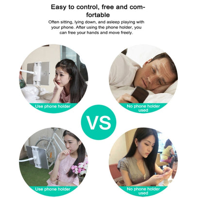 UBN-20 Universal 360 องศาหมุนที่ถอดออกได้สามขั้นตอน Lazy Bracket โทรศัพท์มือถือ/แท็บเล็ตเดสก์ท็อป, Three-stage Gold, Three-stage Grey, Three-stage Blue, Three-stage Silver, Three-stage Rose Gold