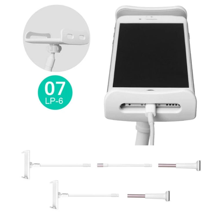 UBN-20 Universal 360 องศาหมุนที่ถอดออกได้สามขั้นตอน Lazy Bracket โทรศัพท์มือถือ/แท็บเล็ตเดสก์ท็อป, Three-stage Gold, Three-stage Grey, Three-stage Blue, Three-stage Silver, Three-stage Rose Gold