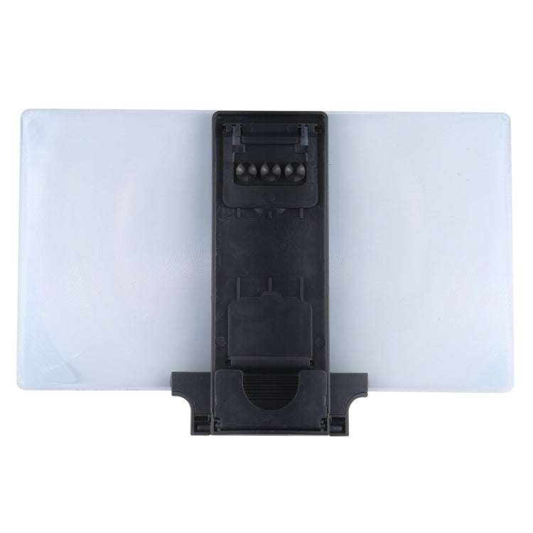 F6 12 นิ้ว Universal พับ 3D โทรศัพท์มือถือหน้าจอแว่นขยายพร้อม Lazy Stand