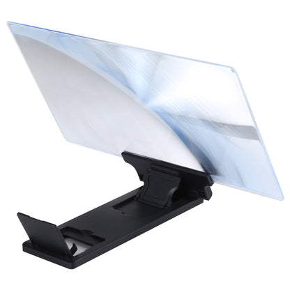 F6 12 นิ้ว Universal พับ 3D โทรศัพท์มือถือหน้าจอแว่นขยายพร้อม Lazy Stand