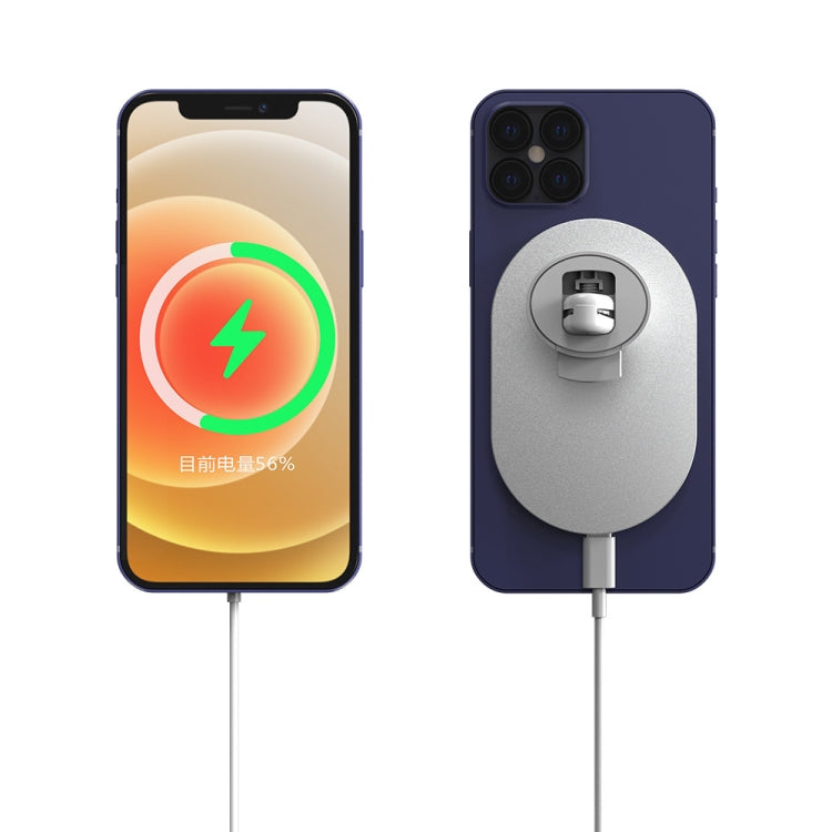 X19 Magsafe Car Air Outlet Vent Mount Clamp Holder 15W ชาร์จเร็ว Qi Magnetic Wireless Charger, X19
