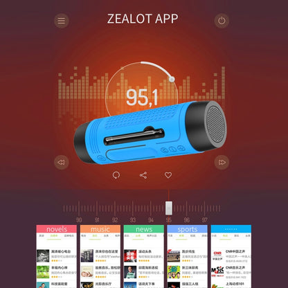 ZEALOT A2 ลำโพงบลูทูธไร้สายเบสมัลติฟังก์ชั่น, ไมโครโฟนในตัว, รองรับการโทรผ่านบลูทูธ & การ์ด AUX & TF และไฟ LED