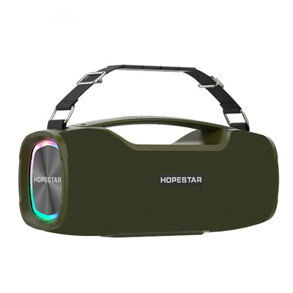 HOPESTAR A6X TWS ลำโพงบลูทู ธ กลางแจ้งแบบพกพาพร้อมไฟเพลงสีสันสดใสรองรับ Power Bank และการโทรแบบแฮนด์ฟรีและดิสก์ U และการ์ด TF และ 3.5 มม. AUX, A6X Black, A6X Green