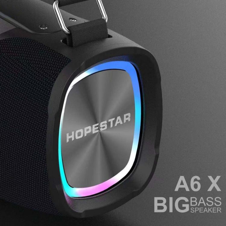 HOPESTAR A6X TWS ลำโพงบลูทู ธ กลางแจ้งแบบพกพาพร้อมไฟเพลงสีสันสดใสรองรับ Power Bank และการโทรแบบแฮนด์ฟรีและดิสก์ U และการ์ด TF และ 3.5 มม. AUX, A6X Black, A6X Green