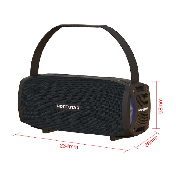 HOPESTAR H24 Pro TWS ลำโพงบลูทู ธ พื้นผิวทอกันน้ำกลางแจ้งแบบพกพาพร้อมแสงจังหวะรองรับการโทรแบบแฮนด์ฟรีและดิสก์ U และการ์ด TF และ 3.5 มม. AUX และ FM, H24 Pro Black, H24 Pro Grey, H24 Pro Blue, H24 Pro Red