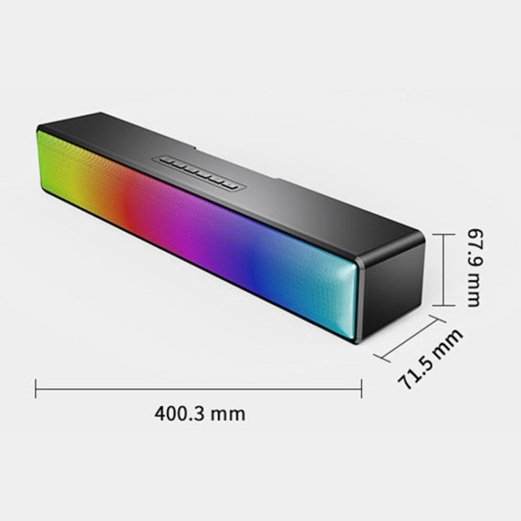 ลำโพงบลูทูธคอมพิวเตอร์แสงสีสันสดใส RGB มัลติฟังก์ชั่น, BT-601