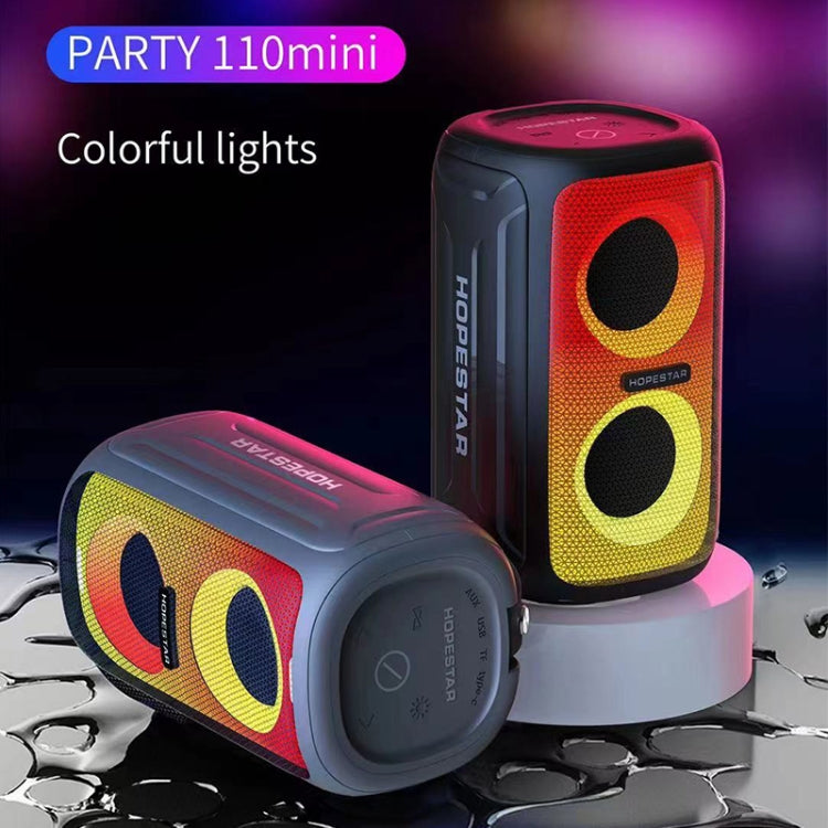 HOPESTAR Party 110 ลำโพงบลูทูธไร้สายสีสันสดใสขนาดเล็ก, Party 110 Mini (Black), Party 110 Mini (Grey), Party 110 Mini (Blue)