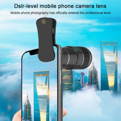 HAUTIK HK-002 5 in 1 เลนส์ Fisheye 180 องศา + เลนส์มาโครและมุมกว้าง 0.65X + เลนส์เทเลโฟโต้ 12X + ชุดเลนส์ Star Line, HK-002