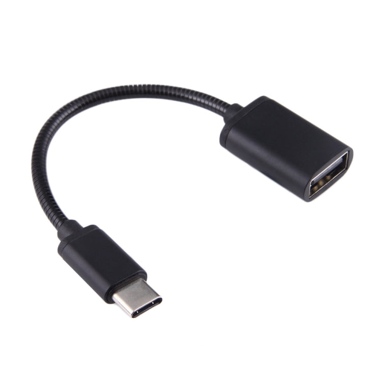 8.3 ซม. USB หญิงถึง Type-C ชายสายโลหะ OTG สายชาร์จสายเคเบิลข้อมูล
