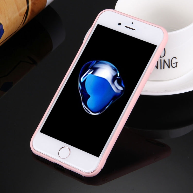 สำหรับ iPhone 8 และ 7 เคสป้องกัน TPU สีทึบไม่มีรูกลม