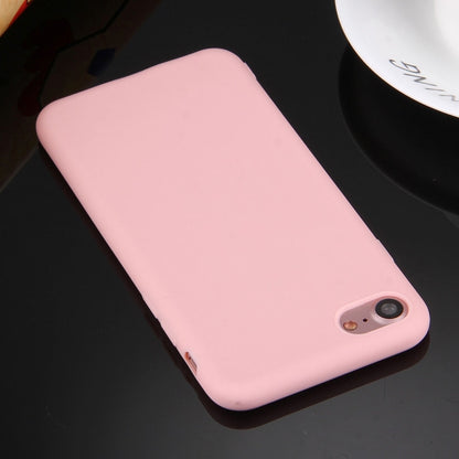 สำหรับ iPhone 8 และ 7 เคสป้องกัน TPU สีทึบไม่มีรูกลม