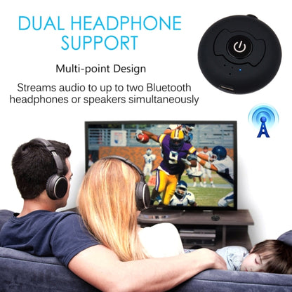H366T เครื่องส่งสัญญาณเสียง Bluetooth 4.0 หลายจุดแบบพกพาสำหรับ iPhone, Samsung, HTC, Sony, Google, Huawei, Xiaomi และสมาร์ทโฟนอื่น ๆ