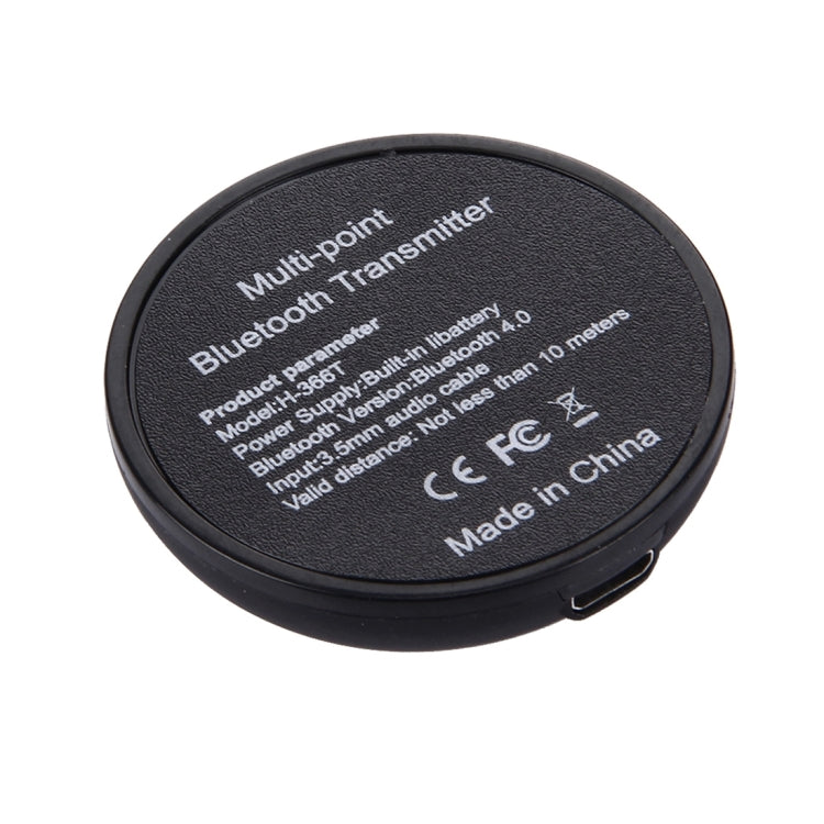 H366T เครื่องส่งสัญญาณเสียง Bluetooth 4.0 หลายจุดแบบพกพาสำหรับ iPhone, Samsung, HTC, Sony, Google, Huawei, Xiaomi และสมาร์ทโฟนอื่น ๆ