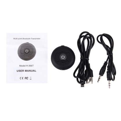 H366T เครื่องส่งสัญญาณเสียง Bluetooth 4.0 หลายจุดแบบพกพาสำหรับ iPhone, Samsung, HTC, Sony, Google, Huawei, Xiaomi และสมาร์ทโฟนอื่น ๆ