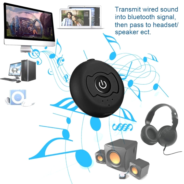 H366T เครื่องส่งสัญญาณเสียง Bluetooth 4.0 หลายจุดแบบพกพาสำหรับ iPhone, Samsung, HTC, Sony, Google, Huawei, Xiaomi และสมาร์ทโฟนอื่น ๆ