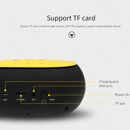 awei Y200 ลำโพงบลูทูธไร้สายพร้อมปุ่มสัมผัส รองรับสาย Aux และการ์ด TF, Y200