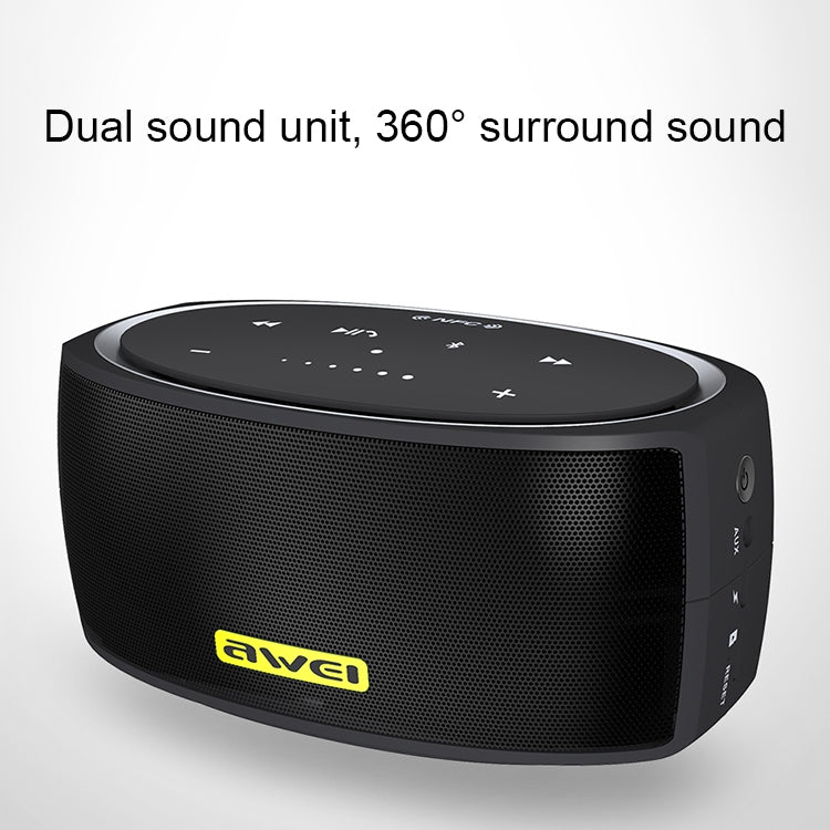 awei Y210 ลำโพงบลูทูธไร้สายแบบพกพา V4.2 พร้อมเสียงเบสที่เพิ่มขึ้น รองรับการ์ด NFC / TF / AUX, Y210