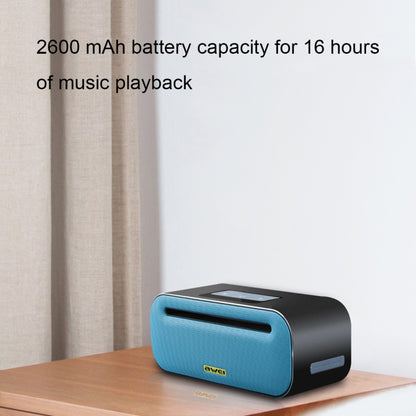 awei Y600 ลำโพงบลูทูธไร้สายพร้อมสเตอริโอ 3D, ไมโครโฟนในตัว, รองรับการ์ด TF / AUX / NFC, Y600