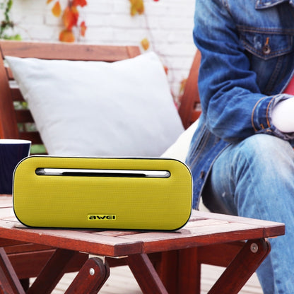 awei Y600 ลำโพงบลูทูธไร้สายพร้อมสเตอริโอ 3D, ไมโครโฟนในตัว, รองรับการ์ด TF / AUX / NFC, Y600