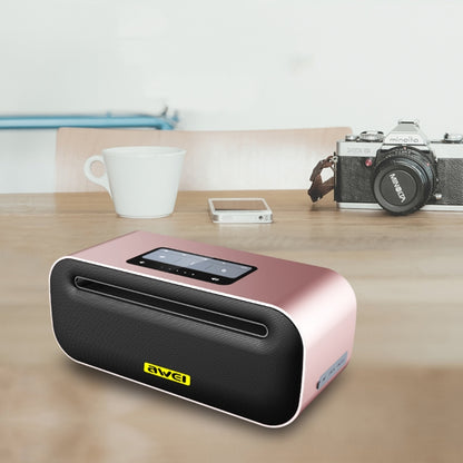 awei Y600 ลำโพงบลูทูธไร้สายพร้อมสเตอริโอ 3D, ไมโครโฟนในตัว, รองรับการ์ด TF / AUX / NFC, Y600