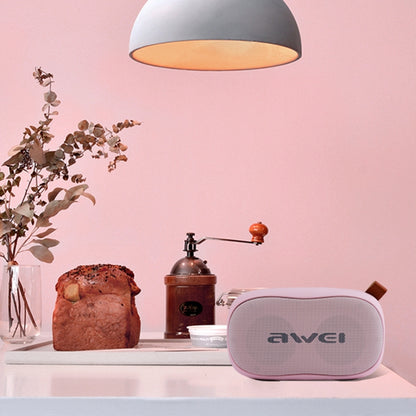 awei Y900 มินิลำโพงบลูทูธไร้สายแบบพกพาขนาดเล็กไมโครโฟนลดเสียงรบกวนรองรับการ์ด TF / AUX, Y900