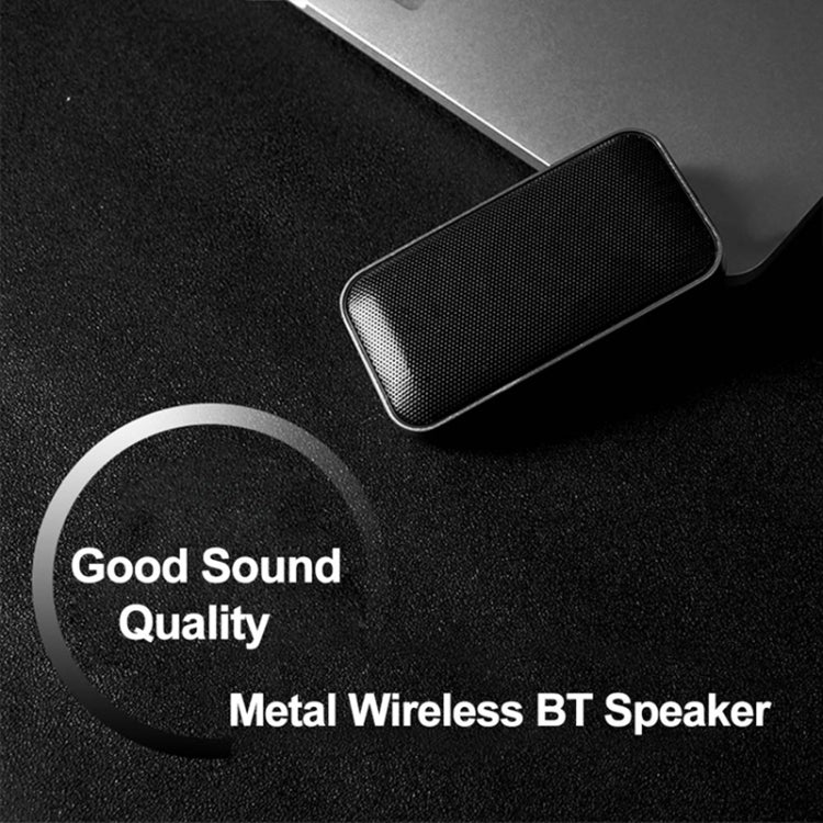 BT209 ลำโพงบลูทูธไร้สายขนาดเล็กแบบพกพากลางแจ้งบางเฉียบ รองรับการ์ด TF และการโทรแบบแฮนด์ฟรี, Silver