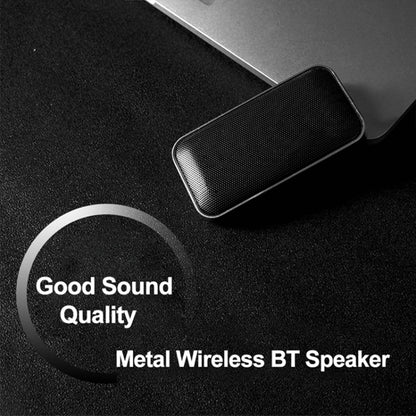 BT209 ลำโพงบลูทูธไร้สายขนาดเล็กแบบพกพากลางแจ้งบางเฉียบ รองรับการ์ด TF และการโทรแบบแฮนด์ฟรี, Silver