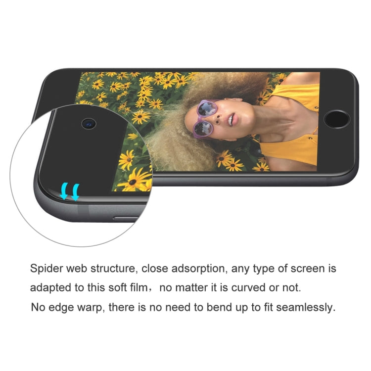 ENKAY Hat-Prince 0.1 มม. 3D แบบเต็มหน้าจอป้องกันฟิล์มไฮโดรเจลป้องกันการระเบิดสำหรับ iPhone SE 2020/8/7, วัสดุ TPU + TPE + PET, iPhone SE 2020 / 8 / 7