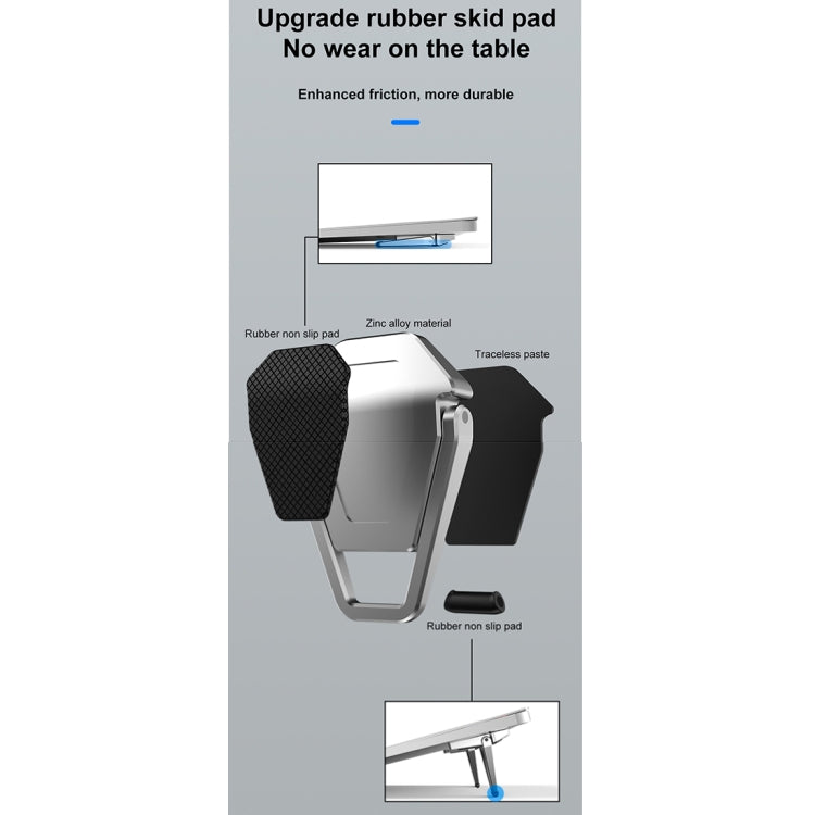 2 PCS R-JUST BJ01 Universal Stickable Shield รูปร่างแล็ปท็อปขาตั้งแบบพับได้, 2 PCS BJ01