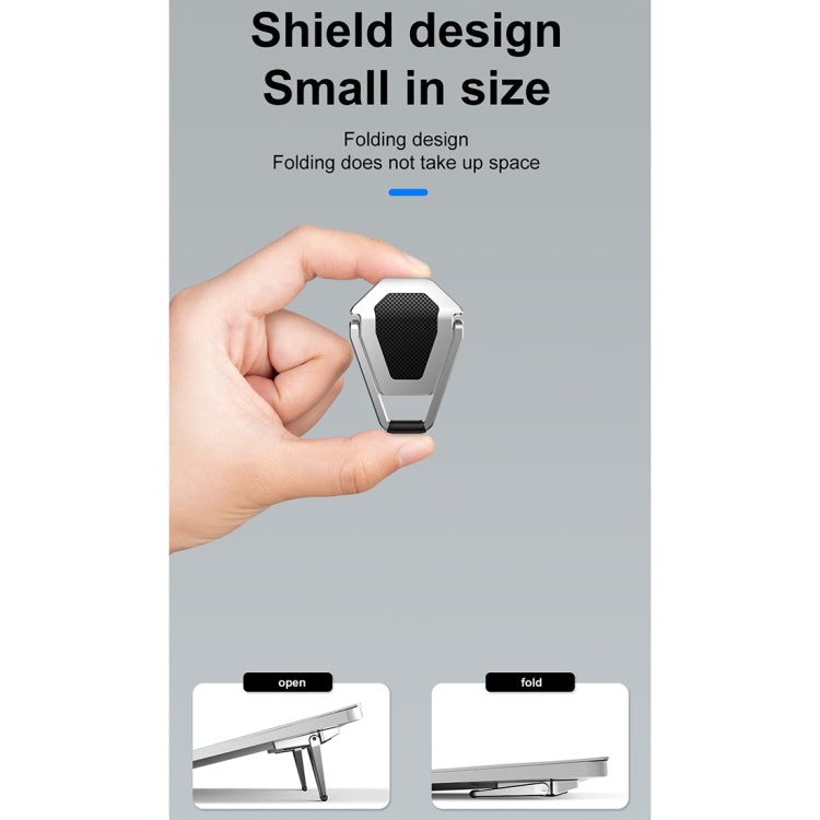 2 PCS R-JUST BJ01 Universal Stickable Shield รูปร่างแล็ปท็อปขาตั้งแบบพับได้, 2 PCS BJ01