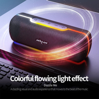 ZEALOT S55 ลำโพงบลูทูธสเตอริโอแบบพกพาพร้อมไมโครโฟนในตัว รองรับการโทรแบบแฮนด์ฟรี การ์ด TF และ AUX
