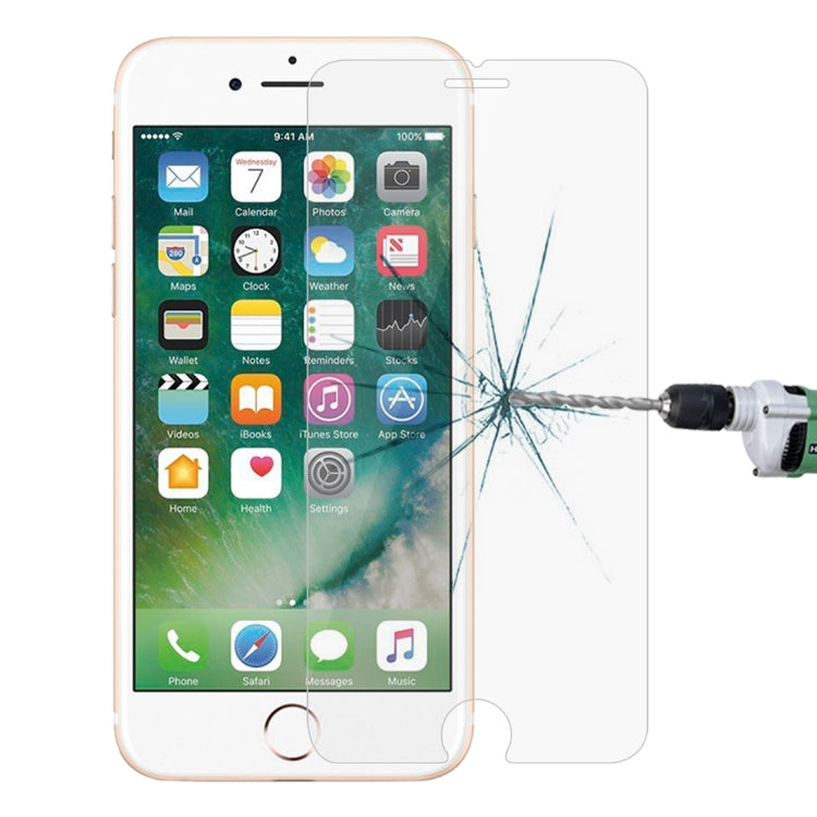สำหรับ iPhone 8 Plus และ iPhone 7 Plus 0.26mm 9H ความแข็งพื้นผิว 2.5D กระจกนิรภัยป้องกันการระเบิดฟิล์มไม่เต็มจอ, For 8 Plus & iPhone 7 Plus